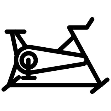 Bisiklet. Web simgesi basit illüstrasyon 