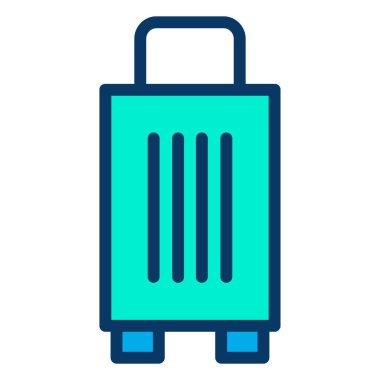 Bagaj vektörü basit illüstrasyon