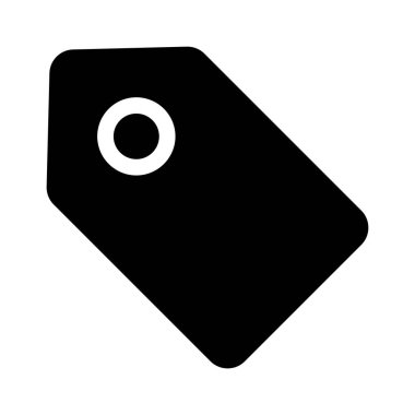 etiket simgesi, vektör çizimi