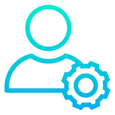 yönetim web simgesi basit illüstrasyon