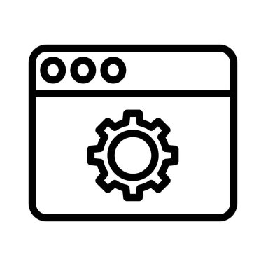 Ayarlama. Web simgesi basit illüstrasyon