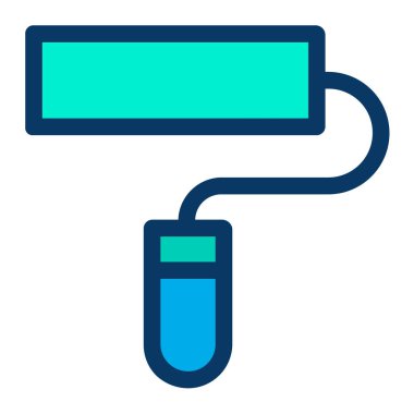 Vektör simgesi, basit bir resim çizimi, boya fırçası