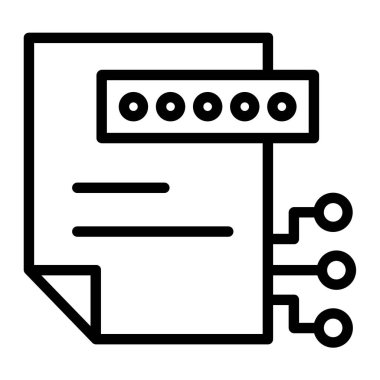 Kodlama ve geliştirme satırı vektör simgesi.