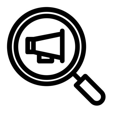 Arama simgesi vektör illüstrasyonu