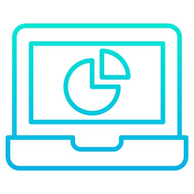 dizüstü bilgisayar simgesi, vektör illüstrasyonu