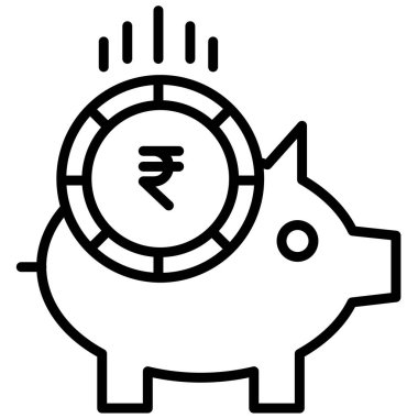 Domuz kumbarası. Basit tasarım