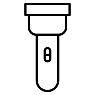 Meşale Web simgesi vektör illüstrasyonu