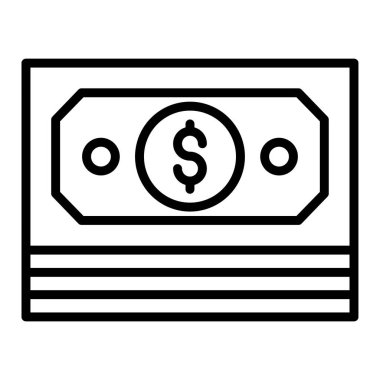 Para için. Web simgesi basit illüstrasyon