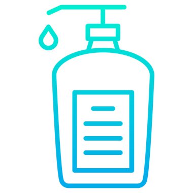 Sıvı sabun web simgesi basit vektör illüstrasyonu