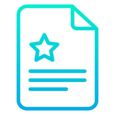 belge ikon vektör illüstrasyonu