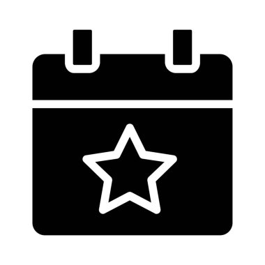 Takvim simgesi vektör illüstrasyonu