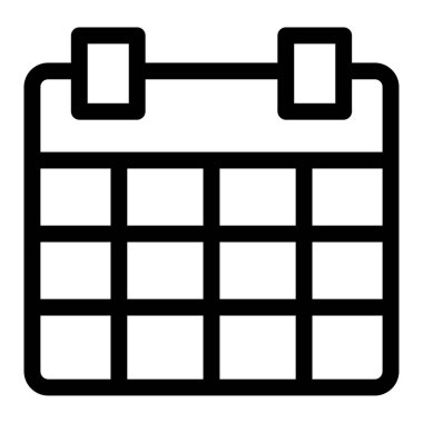 Takvim. Web simgesi basit illüstrasyon