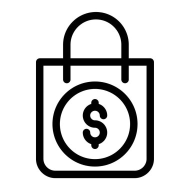 Alışveriş çantası. Basit tasarım