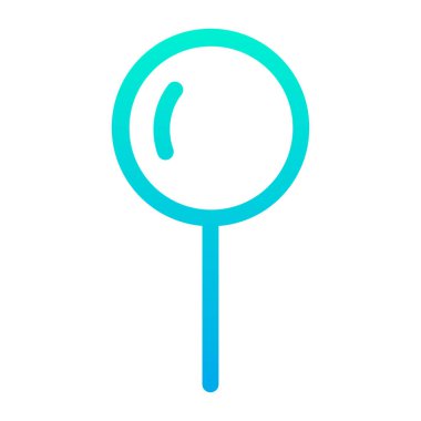 Minimalist vektör simgesi beyaza izole edildi