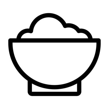 Basit yiyecek simgesi, vektör illüstrasyonu