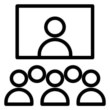 İş insanları vektör simgesi modern basit tasarım