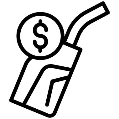 Beyaz üzerinde izole edilmiş fiyat minimalist vektör simgesi 