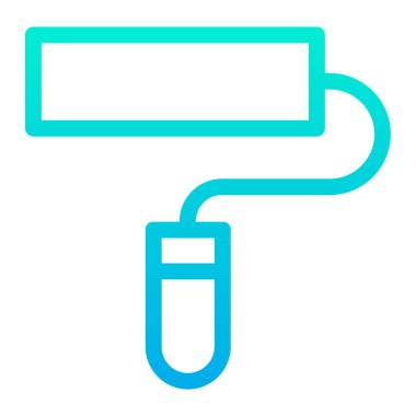 Vektör simgesi, basit bir resim çizimi, boya fırçası