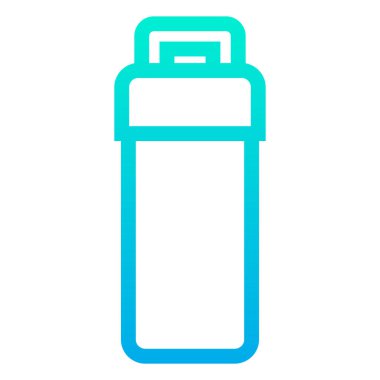 Su şişesi basit simge, vektör illüstrasyonu