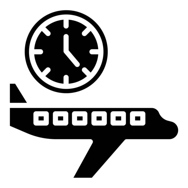 Icono Vuelo Simple Ilustración Vectorial — Vector de stock