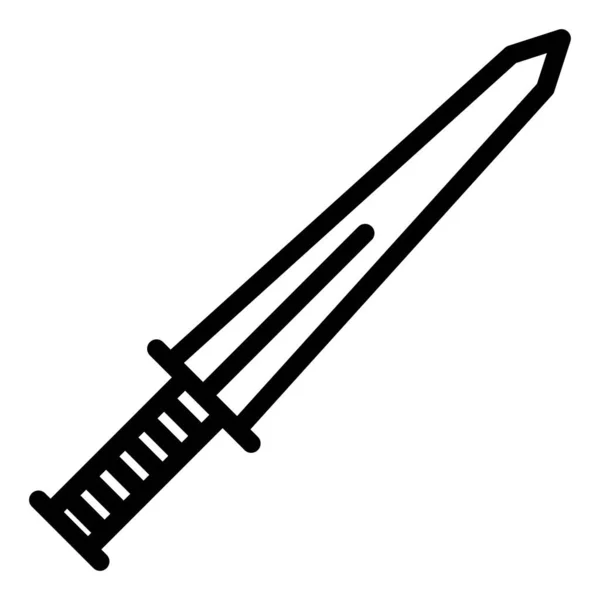 Sword Simple Icon Vector Illustration — Stock Vector