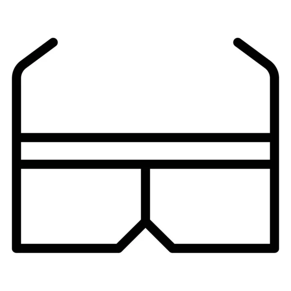 Gafas Icono Web Vector Ilustración — Vector de stock