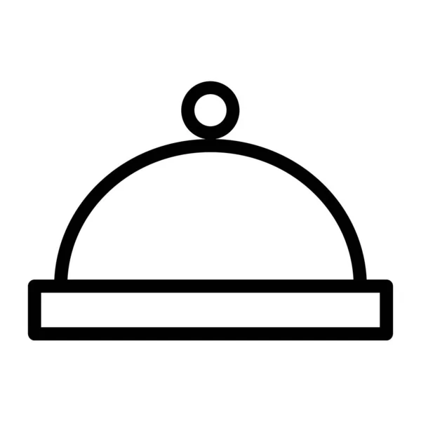 Klosz Ikona Jedzenia Restauracji Ilustracja Wektora — Wektor stockowy
