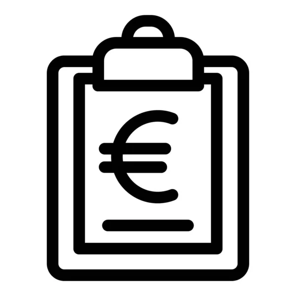 Euro Moeda Conceito Arte Simples Vetor Ilustração — Vetor de Stock