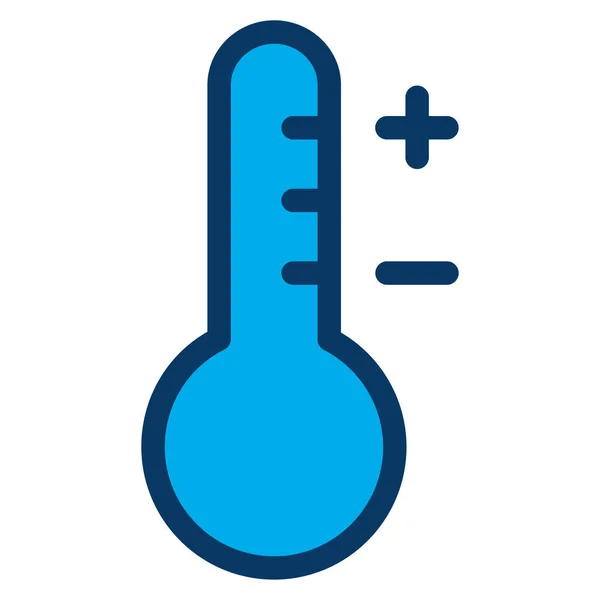 Thermometer Web Icoon Vector Illustratie — Stockvector