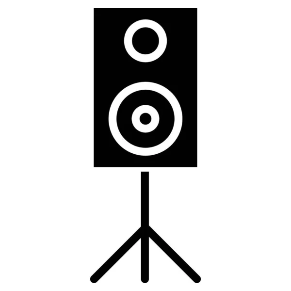 Speaker Simple Vector Icon White Background — Stock Vector