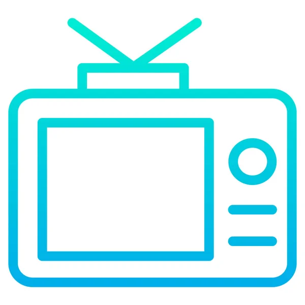Televisión Icono Simple Ilustración Vectorial — Archivo Imágenes Vectoriales