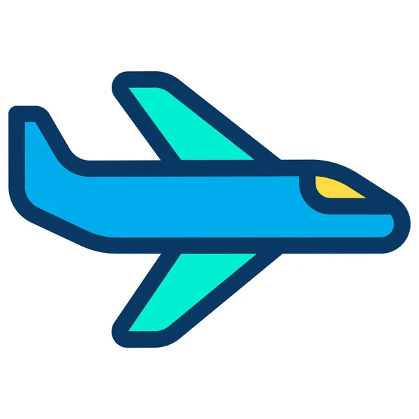 Ikon Pesawat Terbang Ilustrasi Vektor - Stok Vektor
