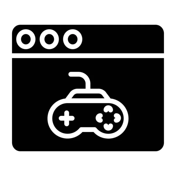 Joystick Ícone Web Ilustração Simples —  Vetores de Stock