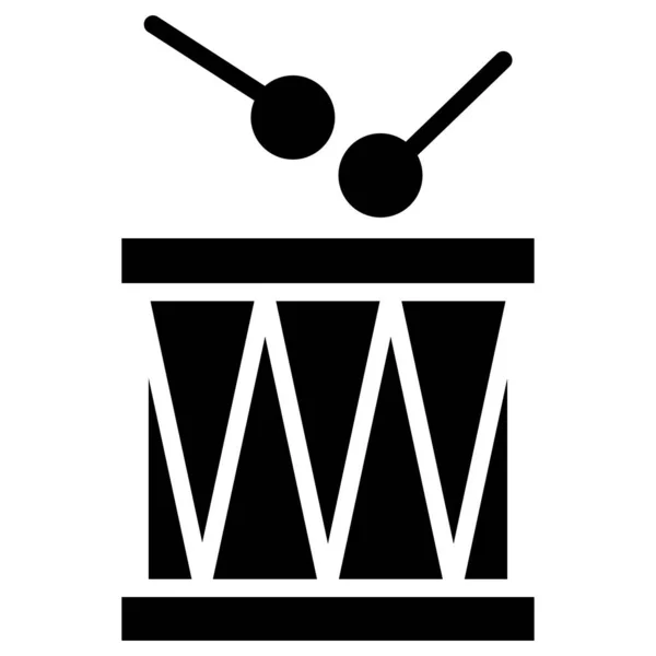 Drum Web Icon Simple Design — Stock Vector