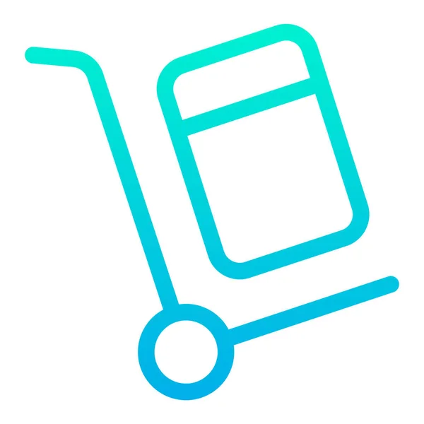 Trolley Simple Icon Vector Illustration — 스톡 벡터