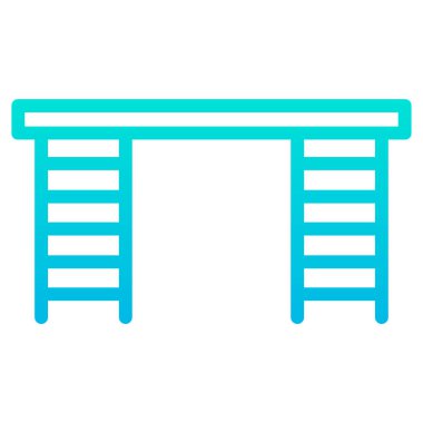 merdiven ağ ikonu vektör illüstrasyonu