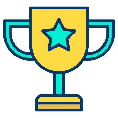 kupa ikonu vektör illüstrasyonu