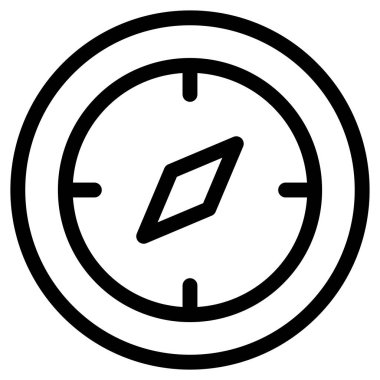 Pusula. Web simgesi basit illüstrasyon