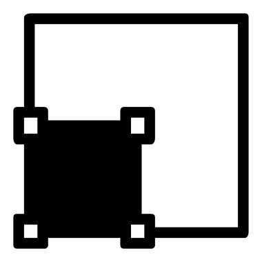 Metin basit simge, vektör illüstrasyonuName