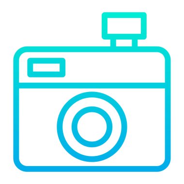 Kamera. Web simgesi basit illüstrasyon 