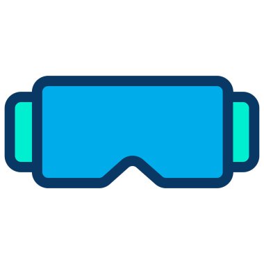 Gözlükler. Web simgesi basit illüstrasyon