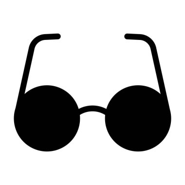 Gözlük. Web simgesi basit illüstrasyon