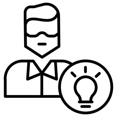 Fikir simgesinin vektör illüstrasyonu