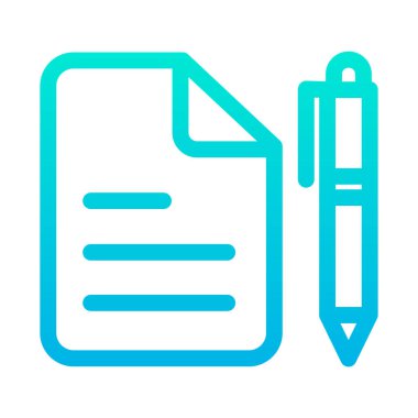 belge simgesi vektör illüstrasyonu