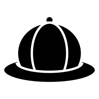 Basit şapka simgesi, vektör çizimi