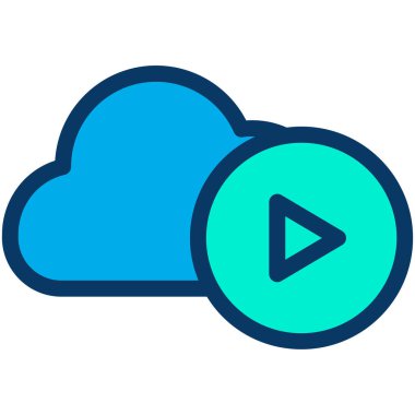 Beyazda izole edilmiş minimalist vektör simgesini çal 