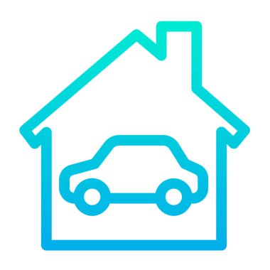 Beyaz arkaplanda ev veya evin basit vektör simgesi