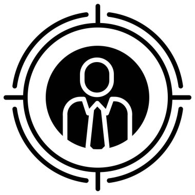 Hedef. Web simgesi basit illüstrasyon