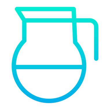 Sürahi. Web simgesi basit illüstrasyon