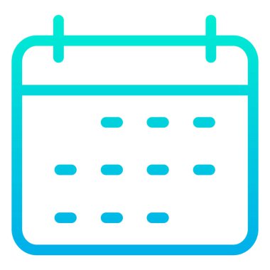 Takvim. Web simgesi basit illüstrasyon